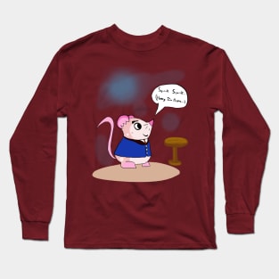 Papa Mouse (Brown Pink) Long Sleeve T-Shirt